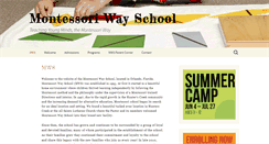 Desktop Screenshot of montessoriwayschool.com
